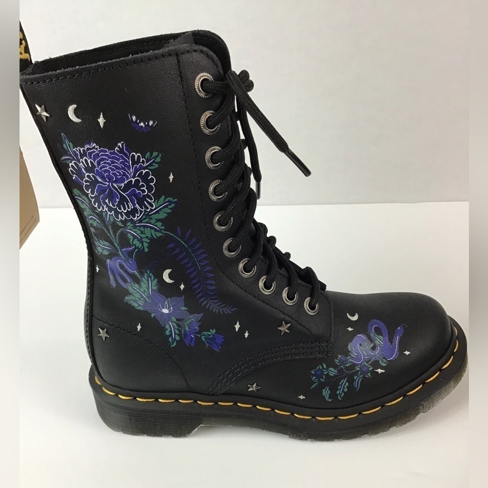 NWT Dr Martens 1490 Mystic Floral Leather Mid Calf Boots | 5 - Picture 8 of 16